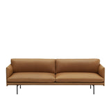 Muuto Outline Three Seater Sofa - Leather